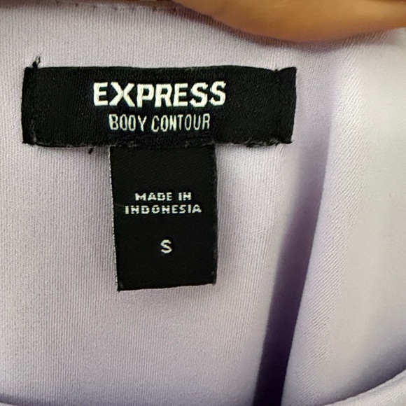 Express Light Purple Body Contour Swimsuit - Picture 2 of 3
